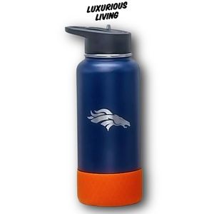 NFL Denver Broncos 32oz. Logo Thirst Hydration Water Bottle